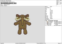 Elephant 01 Embroidery File 6 sizes