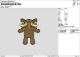 Elephant 01 Embroidery File 6 sizes