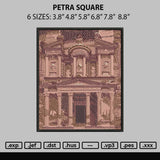 Petra Square Embroidery File 6 sizes