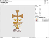 Emaus Embroidery File 6 size
