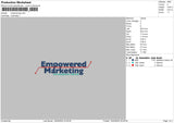 Empoweringtext Embroidery File 6 sizes