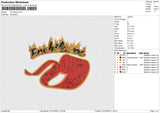 Enchilados Embroidery File 6 size