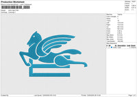 Entro logo Embroidery File 6 size