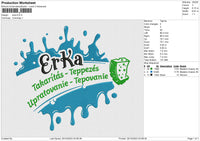 Erka Embroidery File 6 size