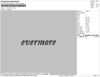 Evermore Embroidery File 4 size