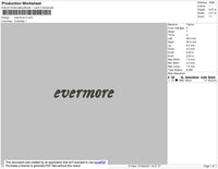 Evermore Embroidery File 4 size