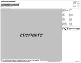 Evermore Embroidery File 4 size