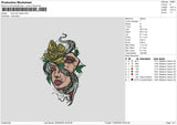 Facedraw 001 Embroidery File 6 sizes