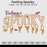 Feeling Spooky Embroidery File 6 size
