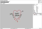 Finelinetext Embroidery File 6 sizes