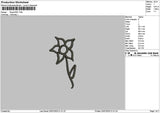 Flower 2507 Embroidery File 6 sizes