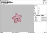 Flower Dodger 01 Embroidery File 6 sizes