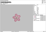 Flower Dodger 01 Embroidery File 6 sizes