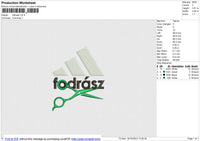 Fodrasz Embroidery File 6 size