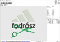 Fodrasz Embroidery File 6 size