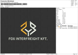 fox interfreight kft Embroidery File 6 size