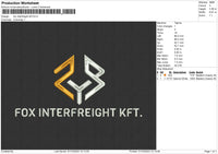 fox interfreight kft Embroidery File 6 size