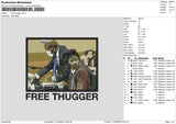 Free Thugger Embroidery File 6 size