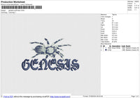 Genesis Puff Foam Embroidery File 6 size