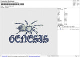 Genesis Puff Foam Embroidery File 6 size