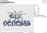 Genesis Puff Foam Embroidery File 6 size