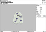 Ghost Bows 02 Embroidery File 6 sizes