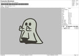 Ghost Middle V1 V2 Embroidery 2 Files