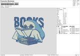 Ghost Books Embroidery File 6 sizes
