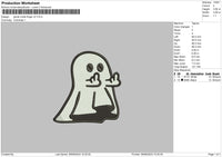 Ghost Middle V1 V2 Embroidery 2 Files