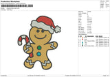 Ginger Bread Xmas Embroidery File 6 size