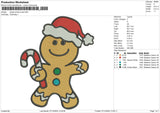 Ginger Bread Xmas Embroidery File 6 size