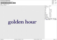 Golden hour v2 Embroidery File 6 size