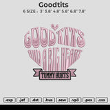 Goodtits Embroidery File 6 size
