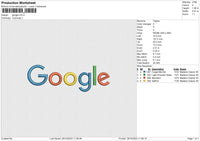 Google Embroidery File 6 size