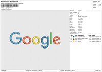 Google Embroidery File 6 size