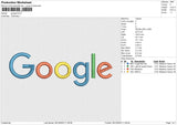 Google Embroidery File 6 size