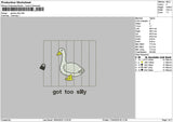 Ducktext 1704 Embroidery File 6 sizes