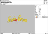 Gracietext 01 Embroidery File 6 sizes