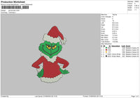 Grinchman 0109 Embroidery File 6 sizes