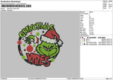Grinchxmas 2409 Embroidery File 6 sizes