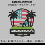 Guadarramastext Embroidery File 6 sizes