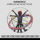 Gunnacircle Embroidery File 6 sizes