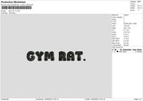 Gymtext V1 Embroidery File 6 sizes