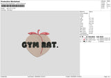 Gymtext V2 Embroidery File 6 sizes