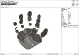 Handprint 0505 Embroidery File 6 sizes