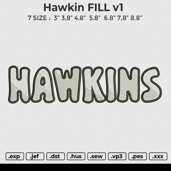 Hawkin FILL v1 Embroidery File 6 size