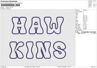 Hawkin v2 Embroidery File 6 size