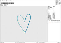 Heart Line Embroidery