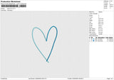 Heart Line Embroidery
