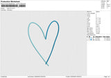 Heart Line Embroidery